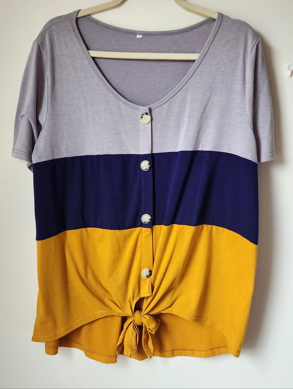 Tie front tee